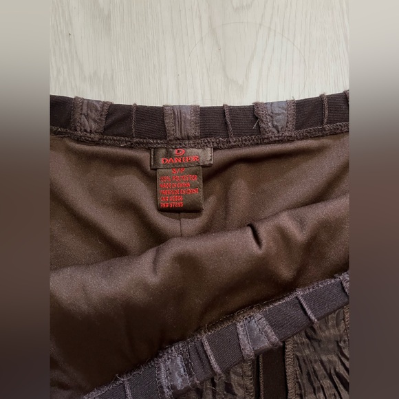 Vintage Danier Brown lined skirt - Picture 3 of 6